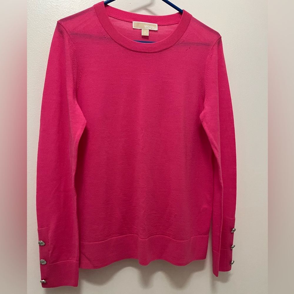 Barbie pink thin knit sweater